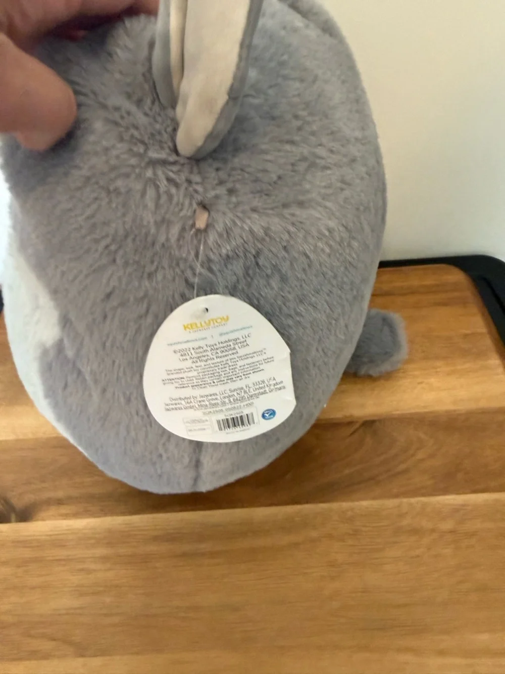 Squishmallows Grey and Cream Cute Plush Pet Toy